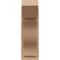 Ekena Millwork 8-in W x 16-in D x 24-in H Funston Slat Rough Cedar Woodgrain TimberThane Outlooker, Primed Tan OUTUR080X16X24FST24RCPR - alternate 5